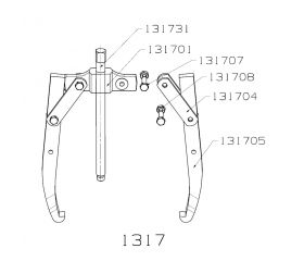 EXTRACTOR FORZA 2 PATAS 365X425